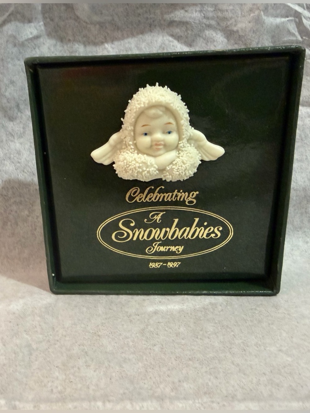 Vintage Snow Babies Anniversary Angel 
Friendship Pin 
Dept. 56  
1987-1997 NIB